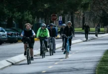London Mayor launches new road safety plan to eliminate traffic deaths by 2041 Traffic and cyclists on a central London road as the city launches a new Vision Zero safety plan.